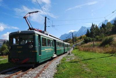 tramway du Mont Blanc au Col de Voza