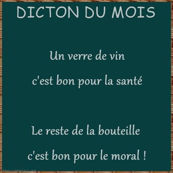 Photo Un verre de vin est bon pour la santé ...