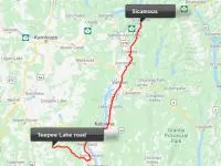 Teepee Lake road à Sicamous