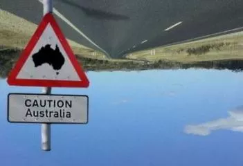 Panneau en Australie