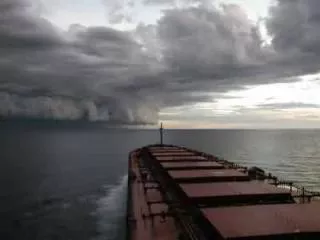 Cyclone en mer