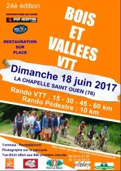 Affiche Randonnée Bois et Vallées VTT